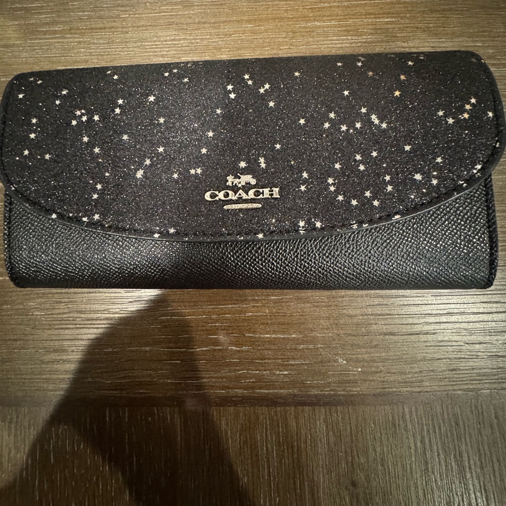 Brand New Coach Glitter Envelope Wallet